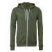 Canvas CV3739CV3739 Unisex mikina s kapucňou na zips CV3739 Military Green