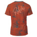Rafiki Slack Print Pánske lezecké tričko z organickej bavlny 10029732RFX mecca orange