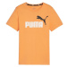 Puma ESS + 2 COL LOGO TEE Chlapčenské tričko, oranžová, veľkosť