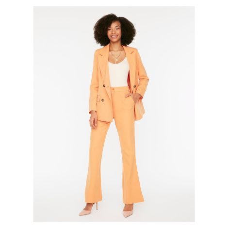 Orange women's wide trousers Trendyol - Women