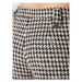 ROTATE Bavlnené nohavice Sparkly Houndstooth RT1901 Biela Relaxed Fit