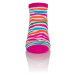 ZEBRA Ankle Socks - Amaranth/Colors