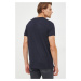 Bavlnené tričko Tommy Hilfiger tmavomodrá farba, s potlačou
