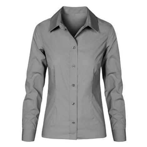 Promodoro Dámska košeľa s dlhým rukávom E6315 Steel Grey -Solid