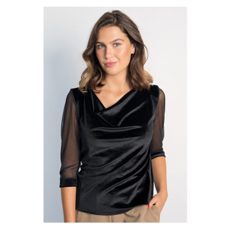 Cotonella Dámska blúzka čierna - barva:COTBLC/čierna