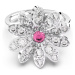 Swarovski Kvetinový prsteň so zirkónmi Eternal Flower 5642893 52 mm