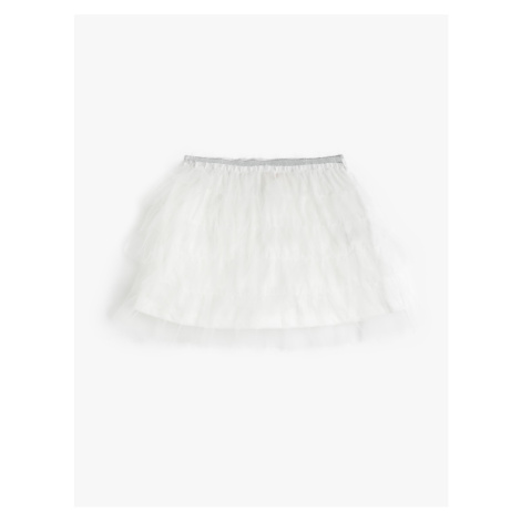 Koton Tutu Skirt with Elastic Waist, Layered Lined.