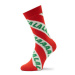 Happy Socks Ponožky Vysoké Unisex FAL01-4300 Červená