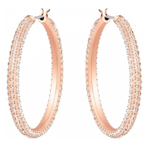 Swarovski Náušnice 'Dextera'  ružové zlato / priehľadná