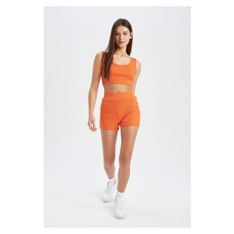 DEFACTO Cool Ribbed Camisole Shorts