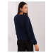 TMAVOMODRÁ BLÚZKA S APLIKÁCIOU LK-BZ-506673.36-DARK BLUE