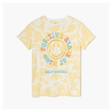 Cropp - Oversize tričko Smiley® - Žltá