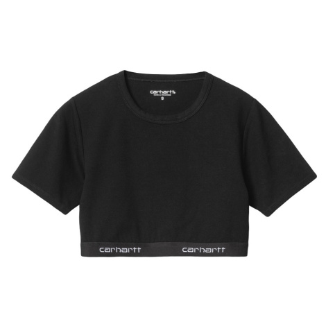 Carhartt WIP Script Crop Top W Dámske - Tričká Carhartt WIP - Čierna - I033222_89_XX-XS - Size: