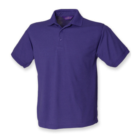 Henbury Pánske polo tričko H400 Purple