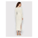 NA-KD Úpletové šaty Trend 1018-009253-1934-003 Béžová Slim Fit