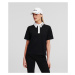 Tričko Karl Lagerfeld Karl Signature Polo Black