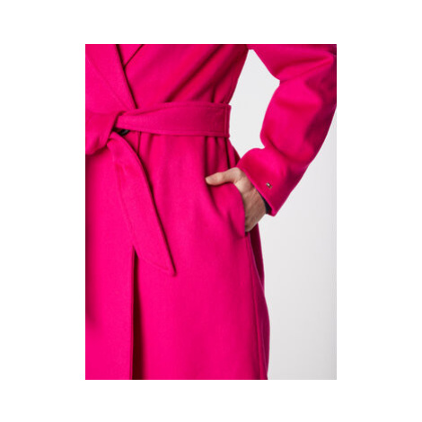 Tommy Hilfiger Vlnený kabát Blend WW0WW32157 Ružová Regular Fit