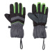 CRIVIT Detské lyžiarske rukavice (sivá/zelená)