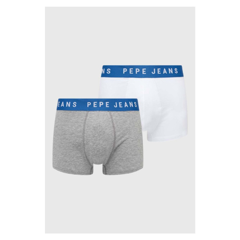 Boxerky Pepe Jeans 2-pak pánske, šedá farba