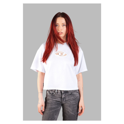 Tričko Diesel T-Buxt-Crop-Od T-Shirt Bright White