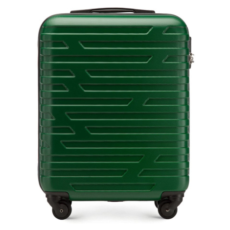 ABS príručný kufor s geometrickým vzorom, zelený 56-3A-391-75 Wittchen
