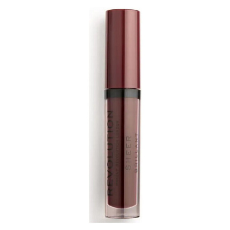 Makeup Revolution  Sheer Brilliant Lip Gloss - 148 Plum  Lesky na pery Fialová