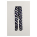 NOHAVICE GANT REL FLORAL PULL ON PANTS EVENING BLUE