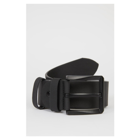 DEFACTO Men's Faux Leather Wide Jean Belt