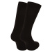 10PACK ponožky Nedeto vysoké čierne (10NDTP1001)