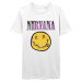Nirvana tričko Xerox Smiley Pink Biela
