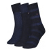 Tommy Hilfiger Ponožky - TH WOMEN SOCK 3P SPARKLE GIFTBOX modré