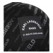 Detská bavlnená šiltovka Karl Lagerfeld čierna farba, vzorovaná