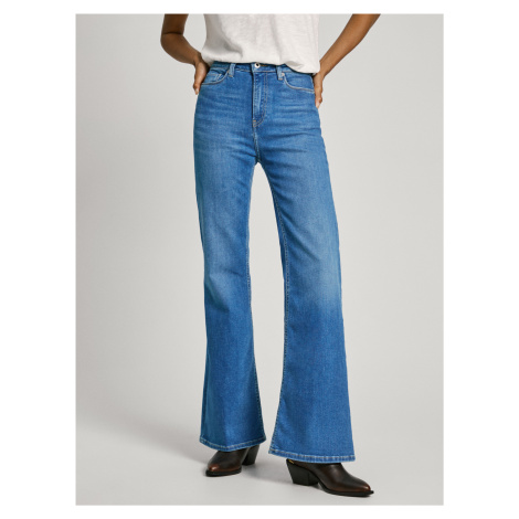 Modré dámske flared fit džínsy Pepe Jeans