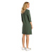 Trapézové šaty s pruhy - zelené EU 3XL model 15097066