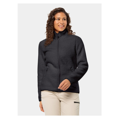 Jack Wolfskin Fleecová mikina High Curl Jacket 1708732 Čierna Regular Fit