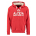 ALPHA INDUSTRIES Mikina  červená / biela