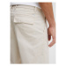 Solid Bavlnené nohavice 21107039 Béžová Regular Fit
