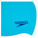 Speedo plain moulded silicone junior cap svetlo modrá