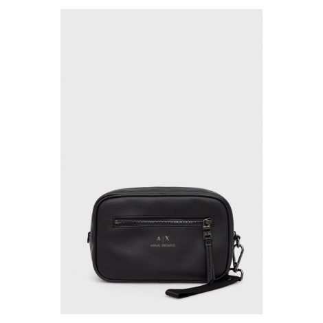 Kozmetická taška Armani Exchange čierna farba, 958446 CC830