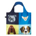 Skladacia nákupná taška LOQI STEPHEN CHEETHAM Dogs