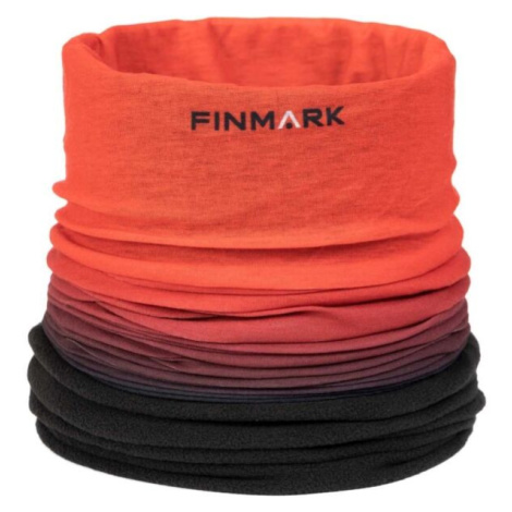 Finmark FSW-239 Multifunkčná šatka s flísom, oranžová, veľkosť
