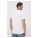 Tričko Karl Lagerfeld pánske, biela farba, vzorované