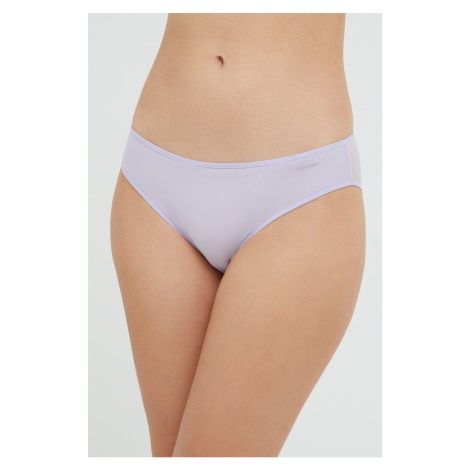 Nohavičky Calvin Klein Underwear fialová farba,,000QF6817E