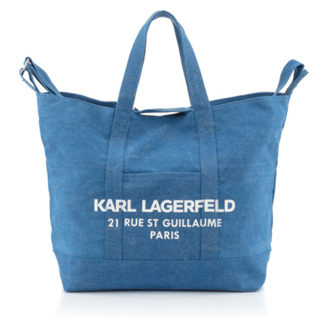 Kabelka Karl Lagerfeld Rsg Xl Canvas Shopper Modrá