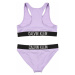 Calvin Klein Swimwear Bikiny  levanduľová / čierna / biela