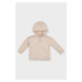 DEFACTO Baby Boy Hooded Label Printed Buttoned Sweatshirt