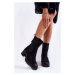 Women's Suede Ankle Boots Black Liris