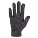 Willard KETS Dámske rukavice z pleteného flísu, tmavo sivá, veľkosť
