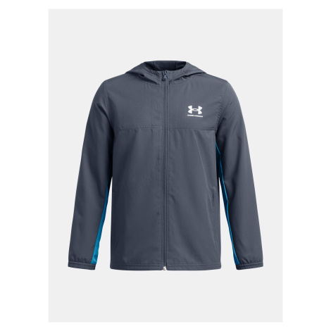 Bunda Under Armour Rival Wvn Jacket Jr Grey