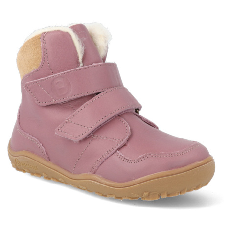 Barefoot zimná obuv s membránou bLIFESTYLE - Gibbon BIO TEX wool altrose ružová